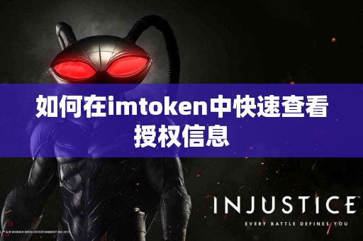 如何在imtoken中快速查看授权信息