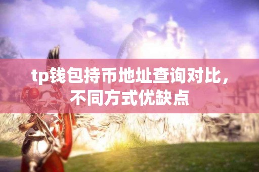tp钱包持币地址查询对比，不同方式优缺点