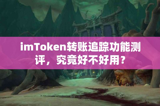 imToken转账追踪功能测评，究竟好不好用？